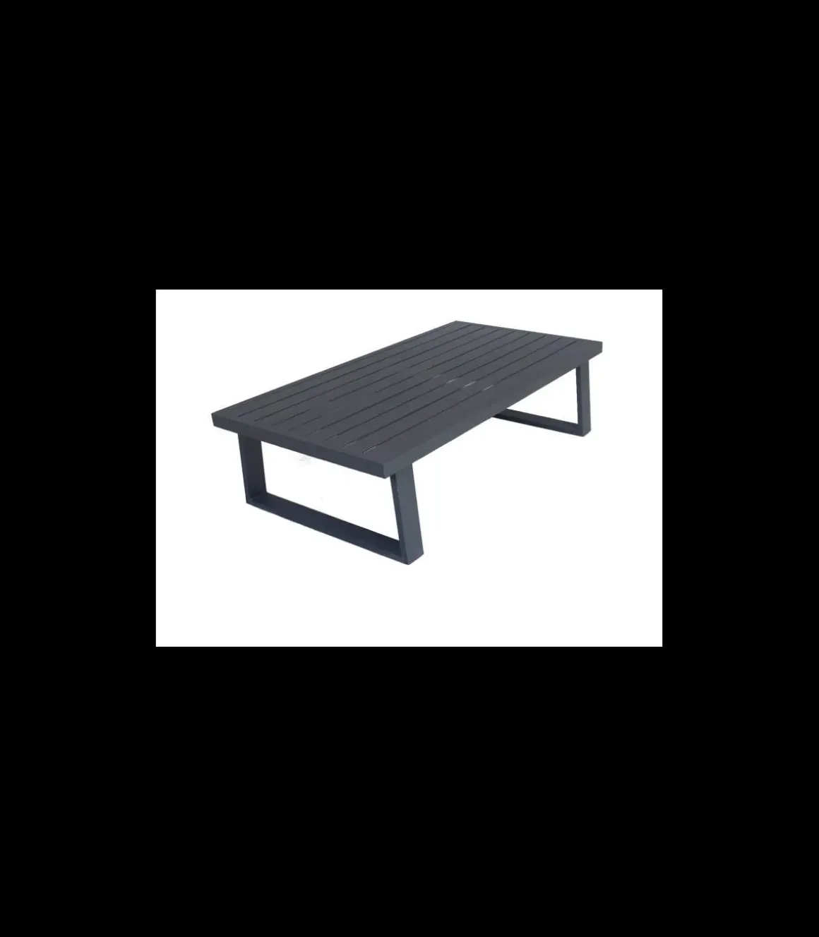 Conjunto terraza jardín aluminio Bolonia-8 con estructura en gris antracita.