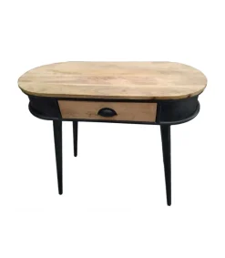 Consola para recibidor 1 cajón Dinos acabado madera de mango/negro 76cm(alto) 90cm(ancho) 38cm(fondo)