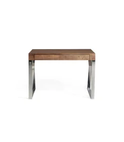 Escritorio chapado en nogal Isabel, 120 x 59.5 x 82 cm (largo x ancho x alto)