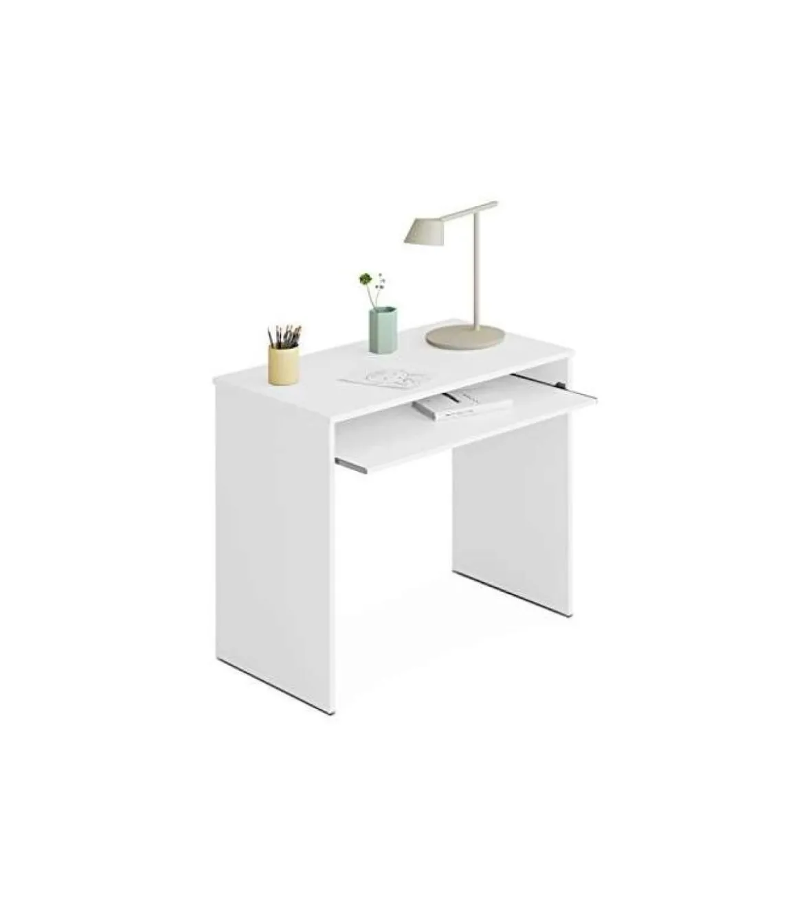 Escritorio con bandeja extraible Children en blanco artik 79 cm(alto)90 cm(ancho)54 cm(fondo)