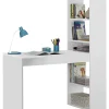 Escritorio con estanteria Boston en blanco artik 144 cm(alto)120 cm(ancho)53 cm(largo)