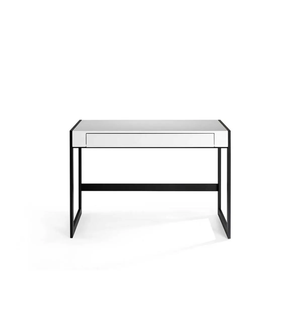 Escritorio lacado en blanco Elsa, 120 x 60 x 81 cm (largo x ancho x alto)