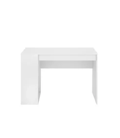 Escritorio Navas con estante y 1 cajon en blanco 74 cm(alto)115 cm(ancho)50 cm(fondo)