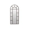 Espejo moderno tipo ventana con arco Dublín acabado marco negro, 80cm(ancho) 180cm(altura) 3.5cm(fondo)