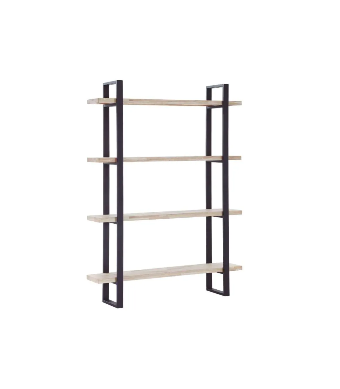 Estantería alta Steve acabado roble nordish- negro, 180 cm(alto) 120 cm(ancho)35 cm(fondo)
