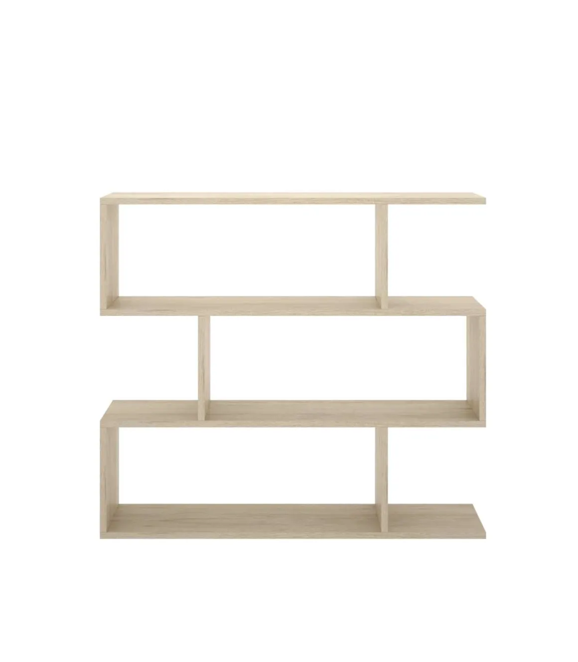 Estantería baja Ibros en roble natural 96 cm(alto)110 cm(ancho)25 cm(fondo). .