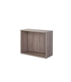 Estantería baja para oficina o estudio acabado olmo claro, 77.6 cm(alto)93 cm(ancho)42.5 cm(fondo).