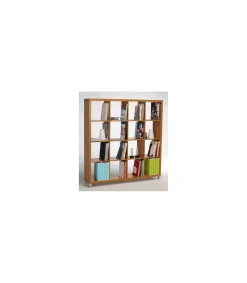 Estantería grande kubox 4x4 acabado maple, 153 cm(alto)146 cm(ancho)29 cm(fondo)
