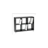 Estantería kubox 3x2 acabado negro, 83 cm(alto)111 cm(ancho)29 cm(fondo)