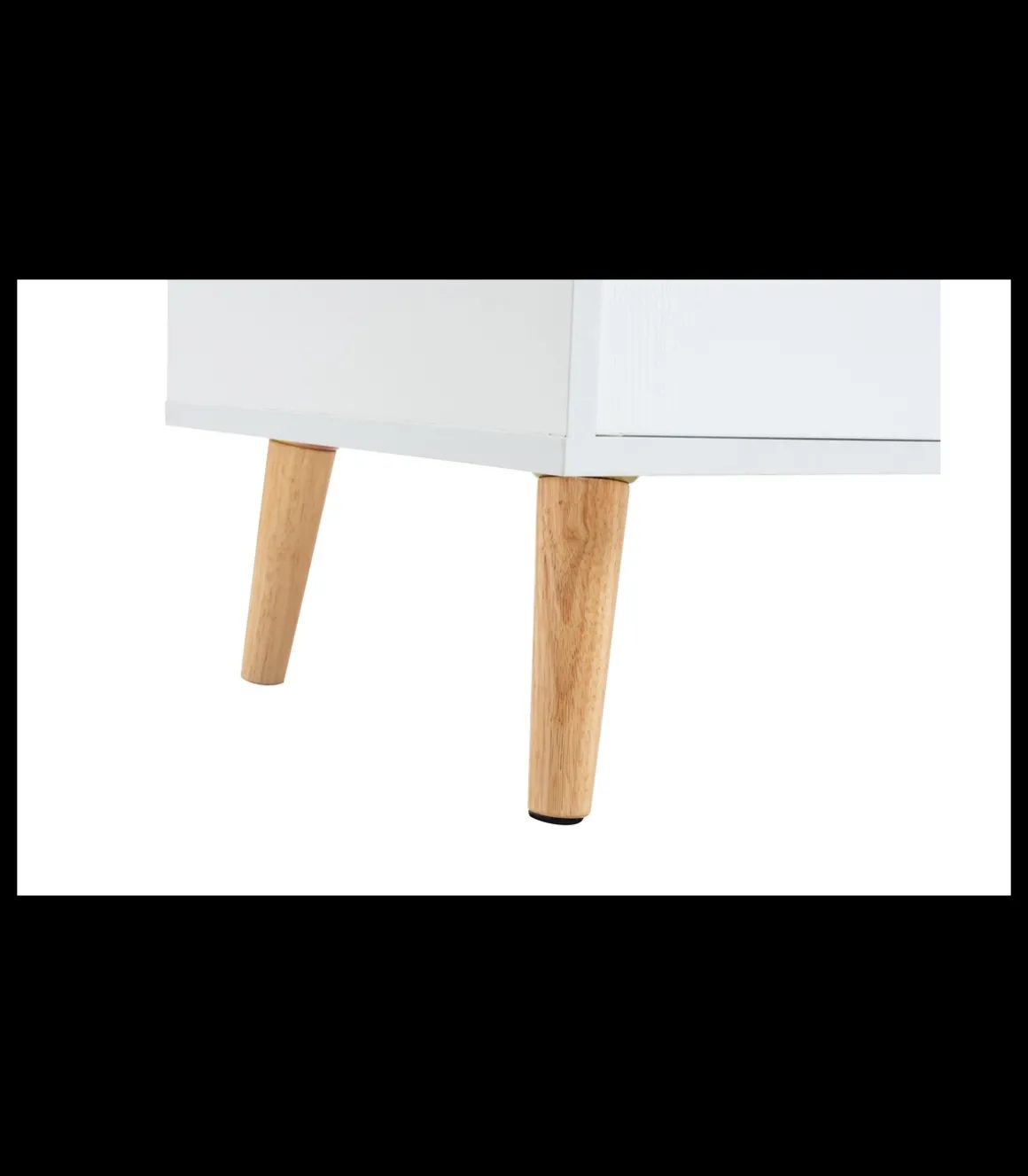 Estantería 4 puertas, 4 huecos acabado blanco, 119cm(alto) 60cm(ancho) 29cm(fondo). .