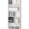 Estanteria cinco baldas Tokio acabado blanco artik 201 cm(alto)80 cm(ancho)28 cm(fondo) .