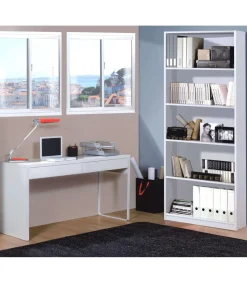 Estanteria cinco baldas Tokio acabado blanco artik 201 cm(alto)80 cm(ancho)28 cm(fondo) .