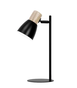 Flexo modelo Cabin acabado negro-madera 42cm(alto) 15cm(ancho) 20 cm(fondo