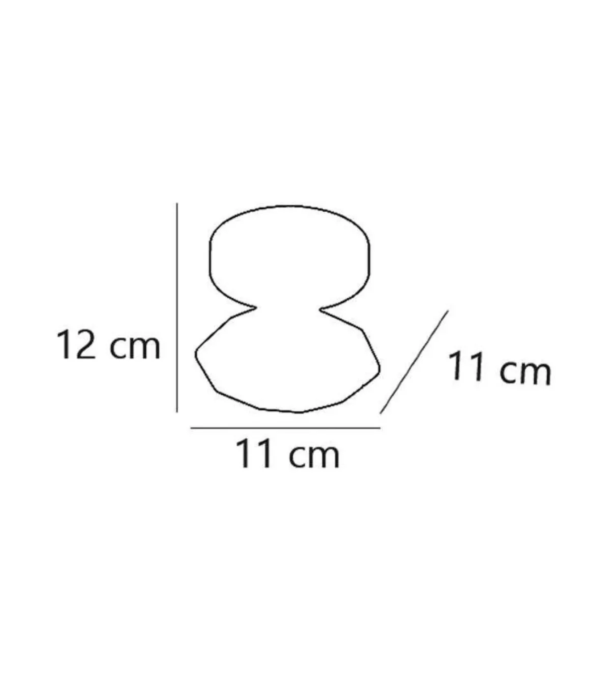 Foco Caléndula acabado cromado 11 cm(ancho) 12 cm(altura) 11 cm(fondo)..