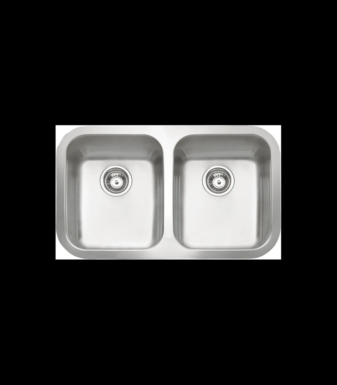 Fregadero de 2 senos en inox Perú 20 cm(alto)74 cm(ancho)47 cm(largo)