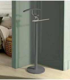Galan 338 cromo satinado lacado en gris. 112 cm(alto), 46 cm(ancho), 34 cm(fondo)