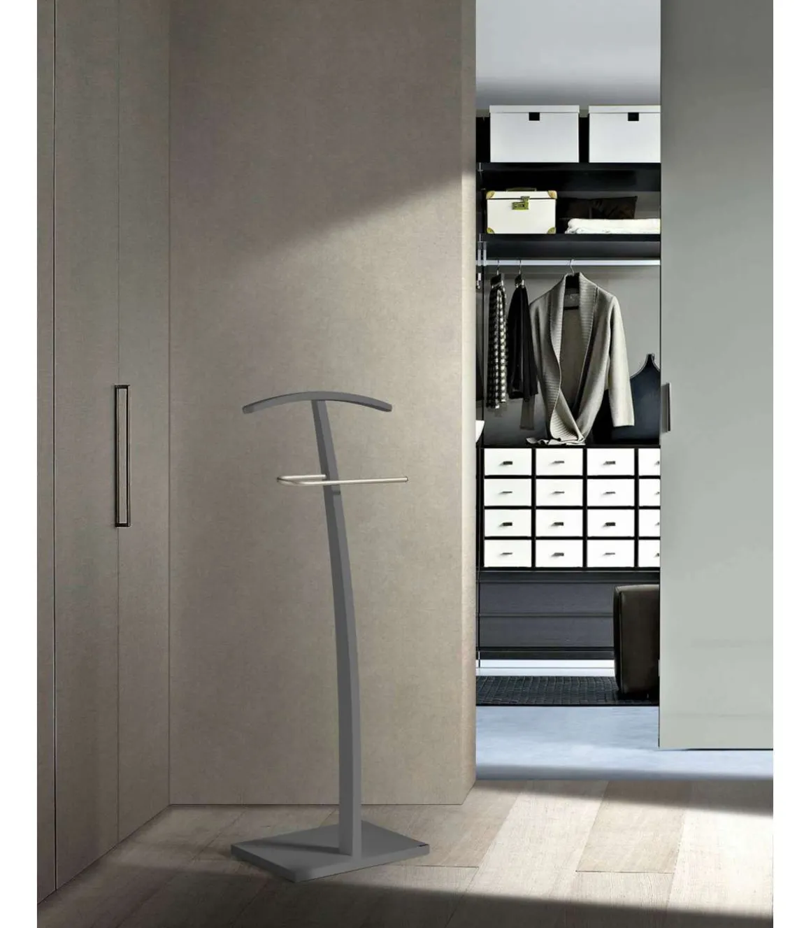 Galan 395 herraje cromo satinado lacado gris, 113 cm(alto)45 cm(ancho)28 cm(largo)