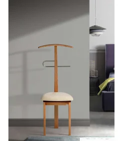 Galán 364 con asiento herrajes cromado satinado lacado en cerezo, 108 cm(alto)46 cm(ancho)44 cm(largo)