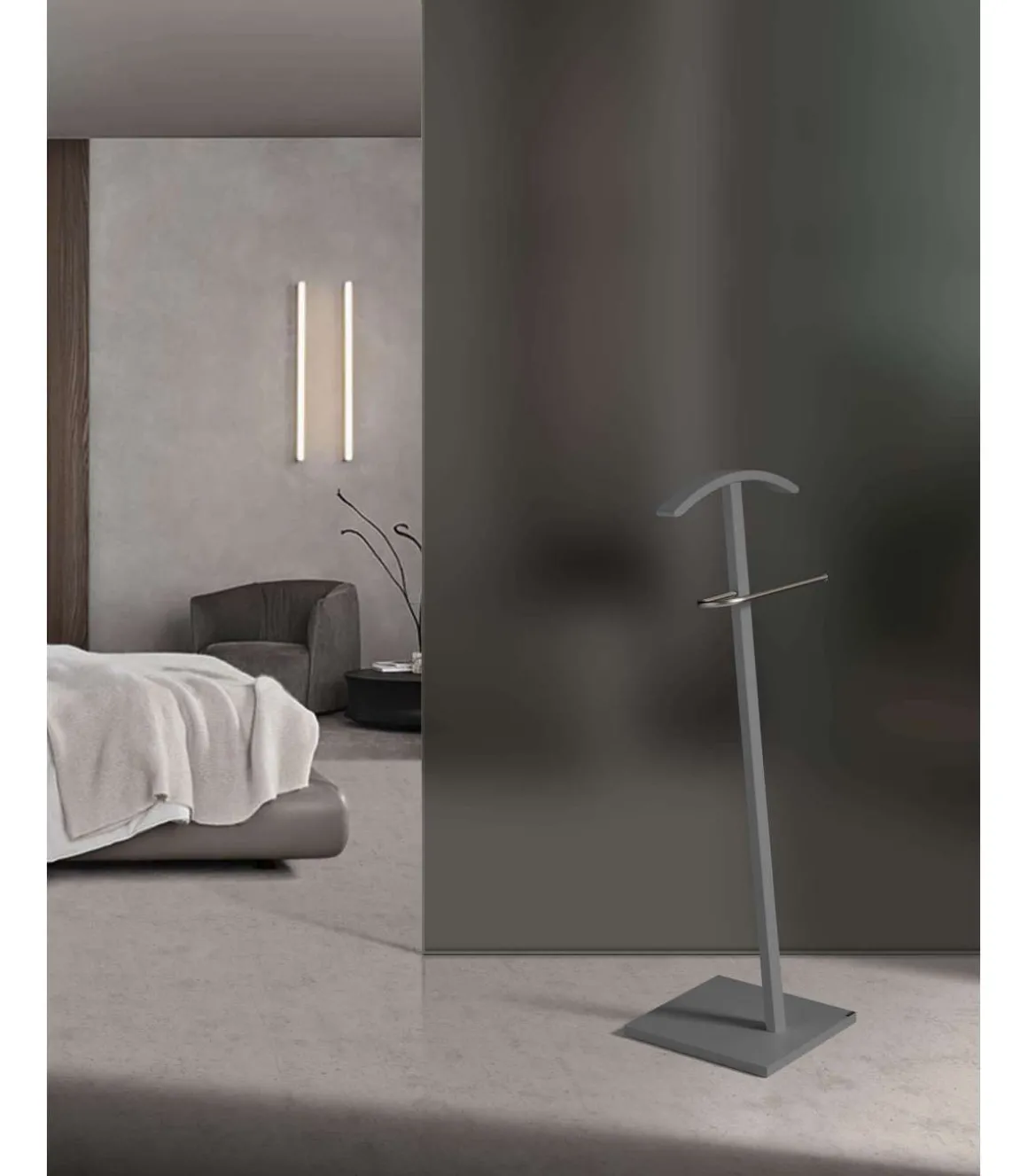 Galán 302 herraje cromo satinado lacado gris, 112 cm(alto)46 cm(ancho)32 cm(largo)