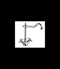 Grifo Monobloc Fregadero Atenas Cromo, 26.3cm(alto) 23.5cm(largo).