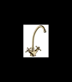 Grifo Monobloc Fregadero Atenas Curvo Bronce, 29cm(alto) 15.4cm(largo).