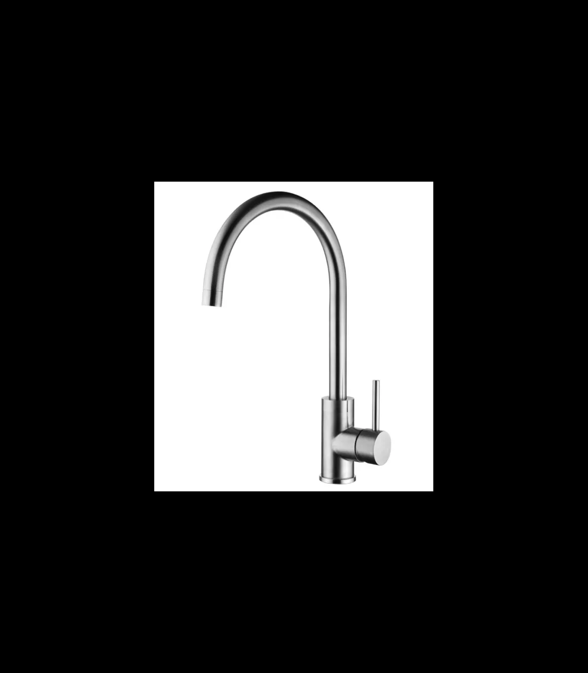 Grifo monomando Fregadero Focus-2007 Inox satinado.