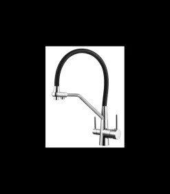 Grifo Monomando Fregadero Osmosis 3 Vías Nantes Extraible Cromo, 44cm(alto) 12cm(largo).