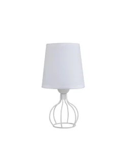 Lámpara de mesa Hilda en acabado blanco 26 cm(alto)13 cm(ancho)13 cm(largo)