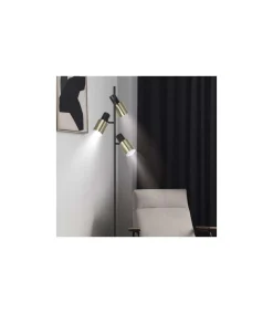 Lámpara de pie 3 luces modelo Maena acabado cuero 150 cm(alto)31 cm(ancho)31 cm(largo)
