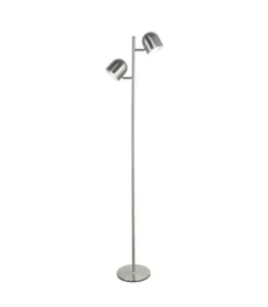 Lámpara de pie modelo Baptiste acabado niquel satinado 138cm(alto) 31cm(ancho) 20cm(largo)