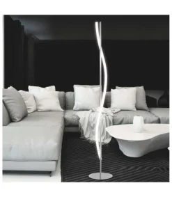 Lámpara de pie modelo Serpis acabado cromo 159cm (alto) 23cm (ancho) 23cm(largo)