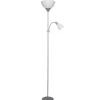 Lámpara de pie plata modelo Milo 2 luces 180 cm(alto) 50 cm(ancho)25 cm(fondo