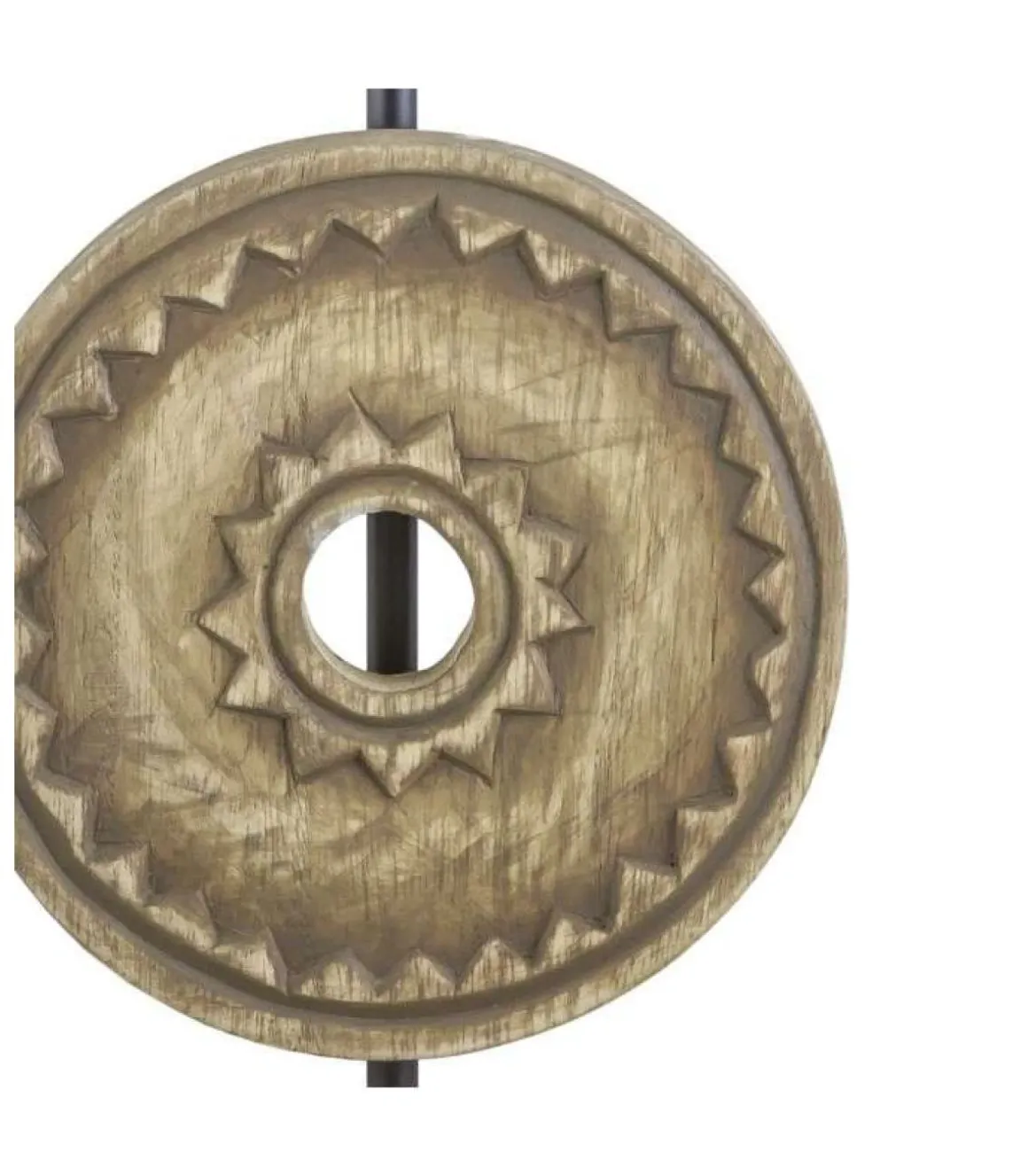 Lámpara de sobremesa rinconera modelo Rodano acabado madera 49cm(alto) 25cm(ancho)