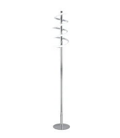 Lámpara led de pie modelo Moeb acabado cromo 141 cm(alto)22 cm(ancho)28 cm(largo)