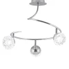 Lámpara 3 luces cromo modelo Azalea 38 cm (alto)50 cm(ancho)50 cm(fondo)