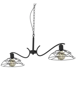 Lámpara 2 luces modelo Farrel acabado negro 40 cm(alto) 103 cm(ancho) 30 cm (fondo)