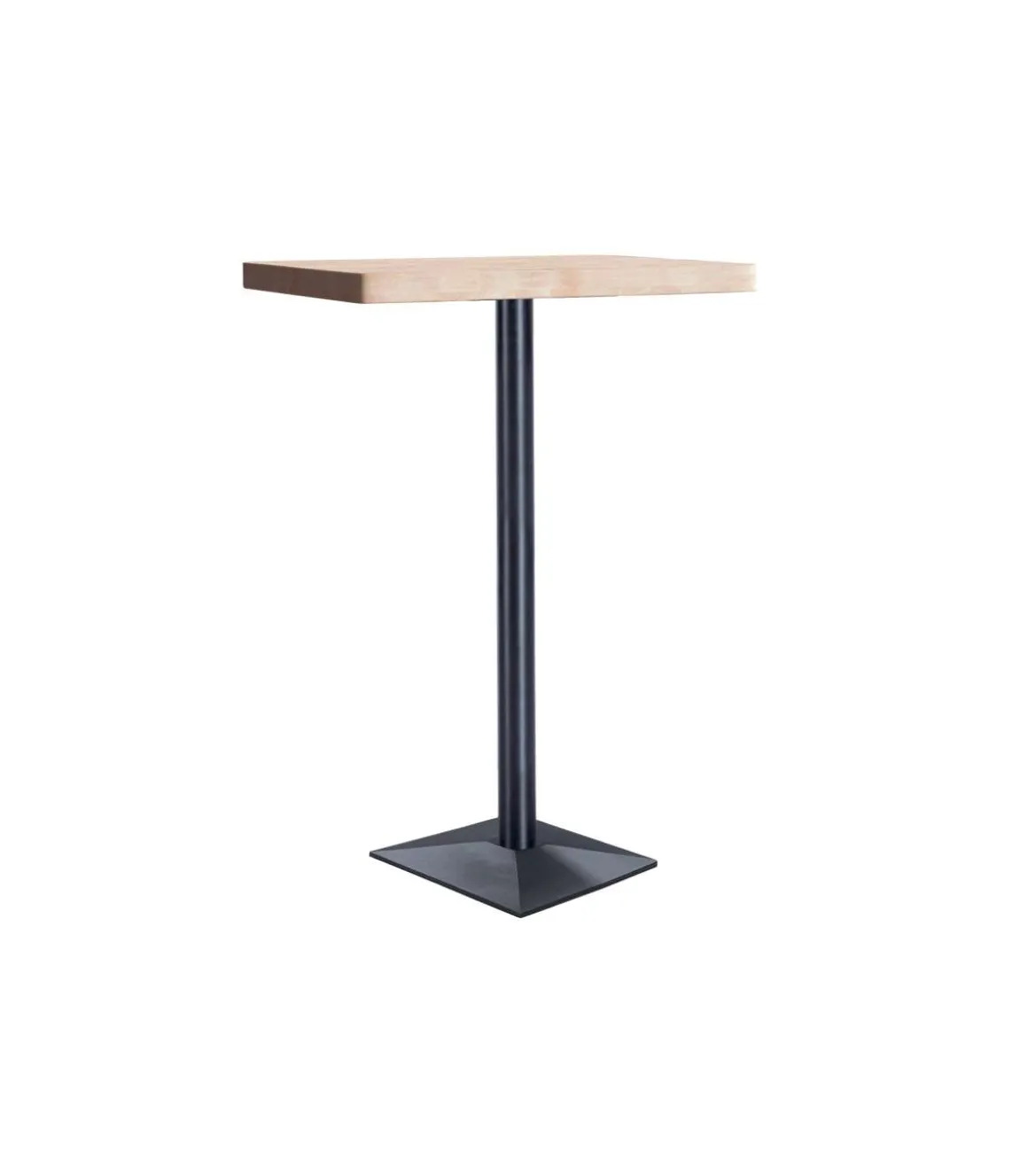 Mesa Alta Bar Moss acabado roble nordish/negro, 110cm(alto) 60cm(ancho) 60cm(largo)