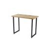 Mesa Alta tipo barra acabado Roble/negro, 95cm(alto) 120cm(ancho) 60cm(fondo).