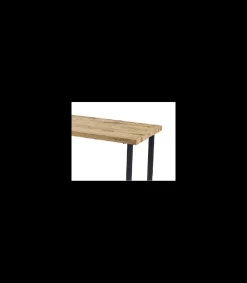 Mesa Alta tipo barra acabado Roble/negro, 95cm(alto) 120cm(ancho) 60cm(fondo).