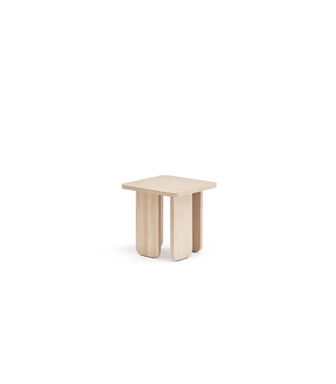 Mesa auxiliar para comedor modelo Arq acabado roble claro, 48cm(ancho) 48cm(alto) 48cm(largo)