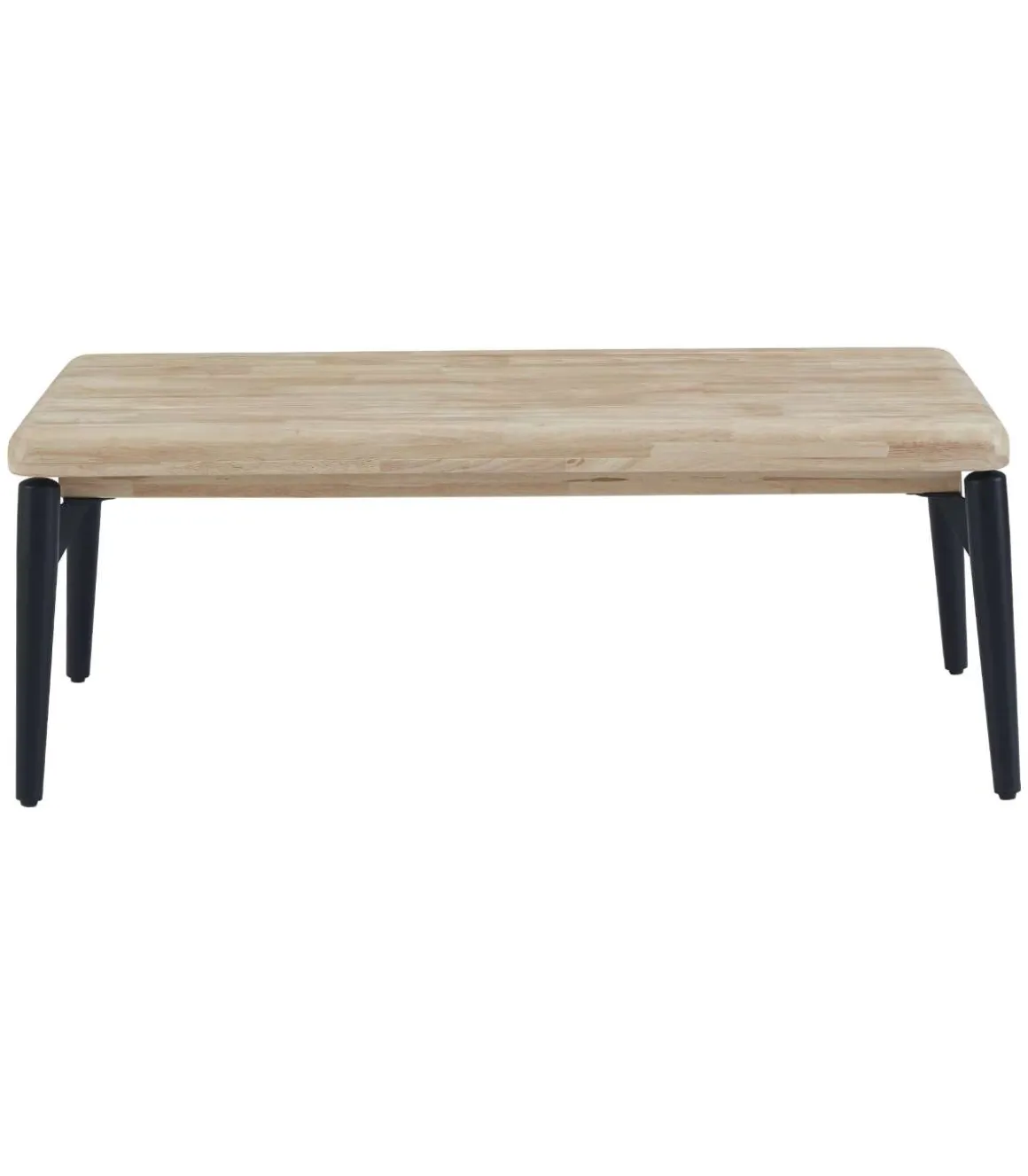 Mesa centro elevable Moon acabado roble nordish/negro, 120cm (largo) 60cm (ancho) 47/62cm (alto).