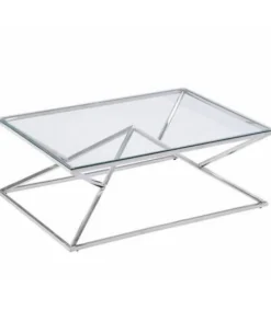 Mesa centro Keops acabado acero 45 cm(alto) 120 cm(ancho) 80 (fondo)