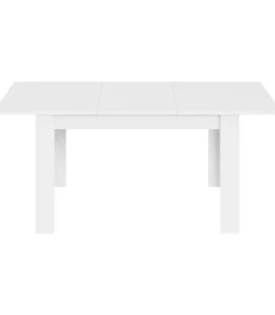 Mesa comedor extensible Paris en color blanco brillo 78 cm(alto)140-190 cm(ancho)90 cm(largo)