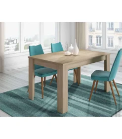 Mesa comedor extensible Paris en color roble canadian 78 cm(alto)140-190 cm(ancho)90 cm(largo)