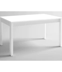 Mesa comedor Ossa extensible acabado blanco, 74 cm(alto)140-2000 cm(ancho)90 cm(largo)