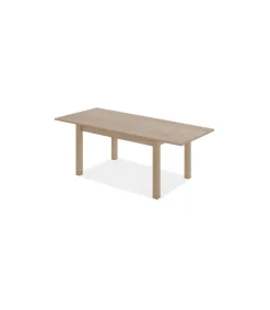Mesa comedor Ossa extensible acabado roble sable, 74 cm(alto)140-200 cm(ancho)90 cm(largo)