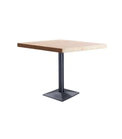 Mesa cuadrada Bar Moss acabado roble nordish/negro, 74cm(alto) 70cm(ancho) 70cm(largo)
