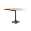Mesa cuadrada Bar Moss acabado roble nordish/negro, 74cm(alto) 80cm(ancho) 80cm(largo)
