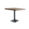 Mesa cuadrada Bar Moss acabado oscuro /negro, 74cm(alto) 80cm(ancho) 80cm(largo)