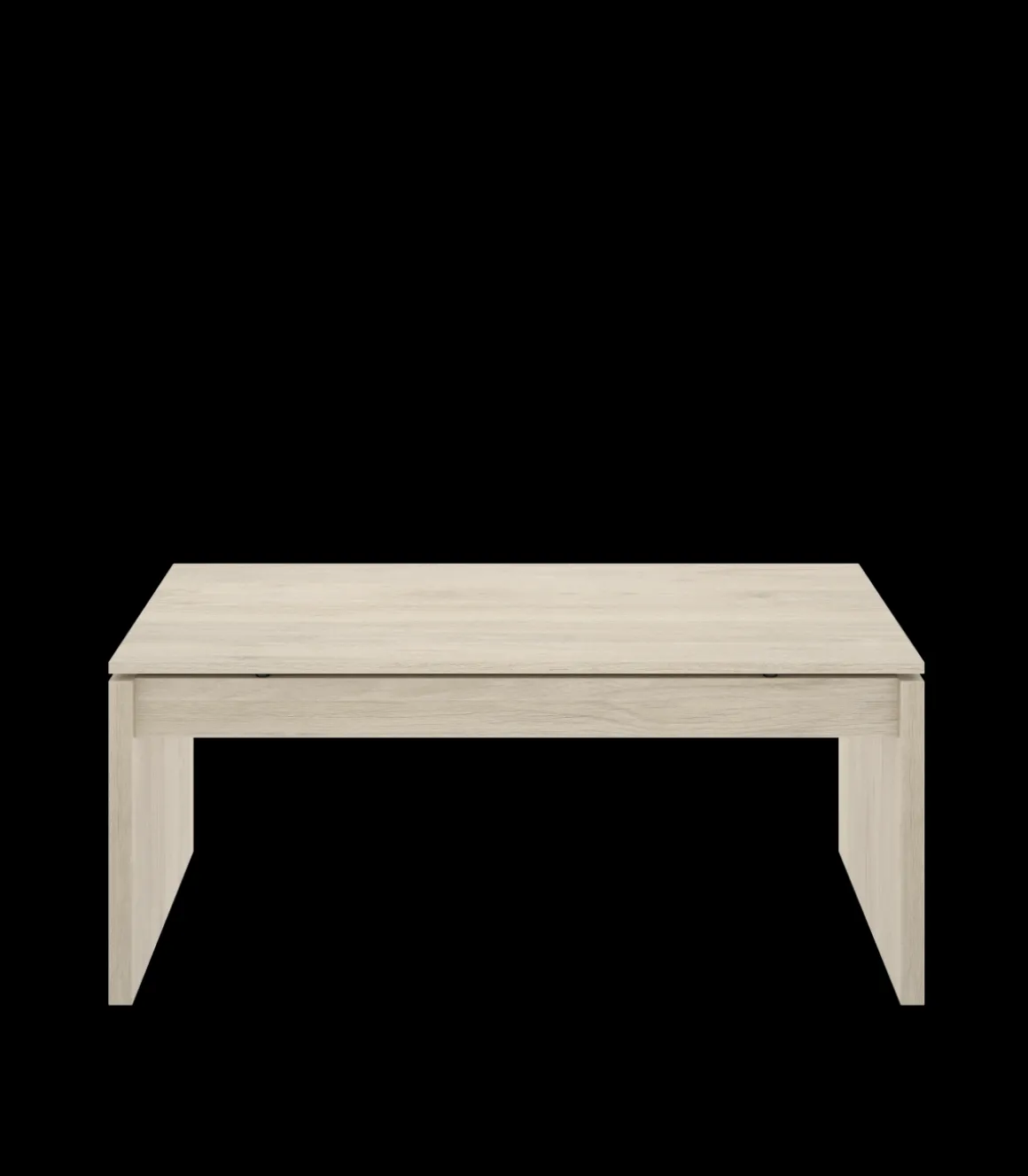 Mesa de centro elevable Carboneros en color natural 43 cm(alto)102 cm(ancho)50 cm(largo)